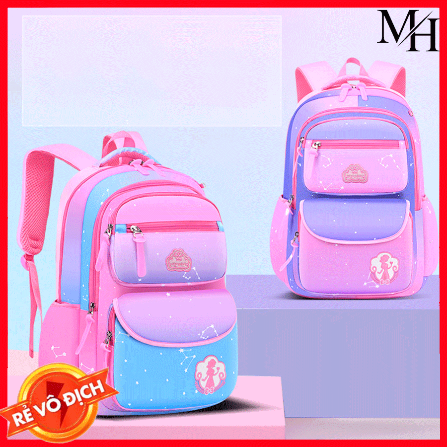 Cặp học sinh cấp 1 [LOẠI ĐẸP] Balo học sinh cao cấp -dành cho bé gái BL013Balo Cho Bé - Balo Đi Học -Cặp Sách Balo đi học cho bé gái tiểu học cấp 1 cấp 2 2021, cặp chống gù lưng