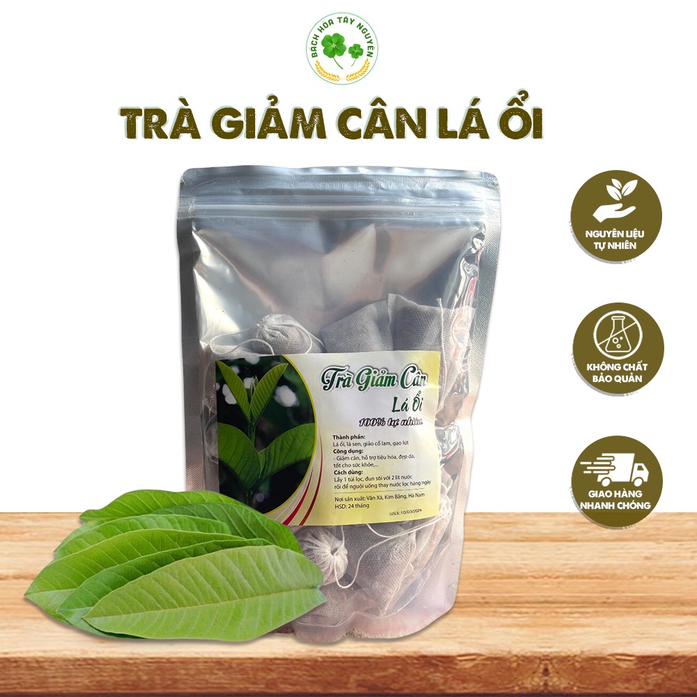 Trà lá ổi túi lọc giảm cân, giảm mỡ bụng 20 túi