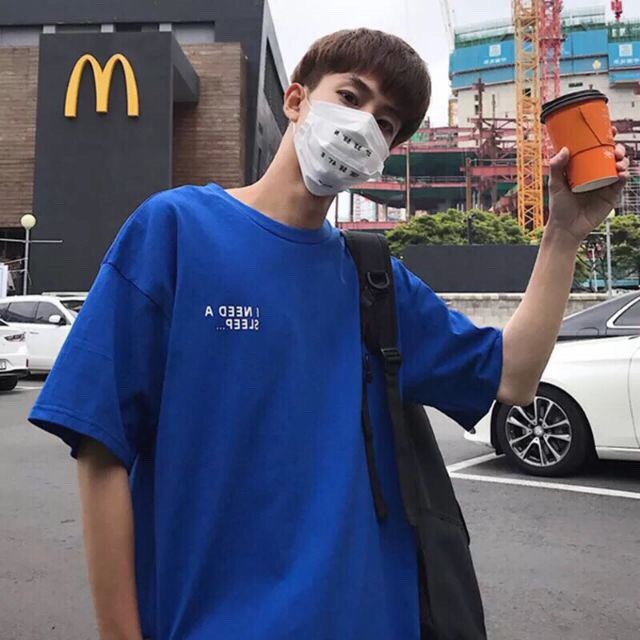 Aó thun nữ form dài rộng tay lỡ Unisex I NEED SLEEP freesize 45 - 70kg áo thun nam form rộng tay lỡ, áo phông nữ form rộng