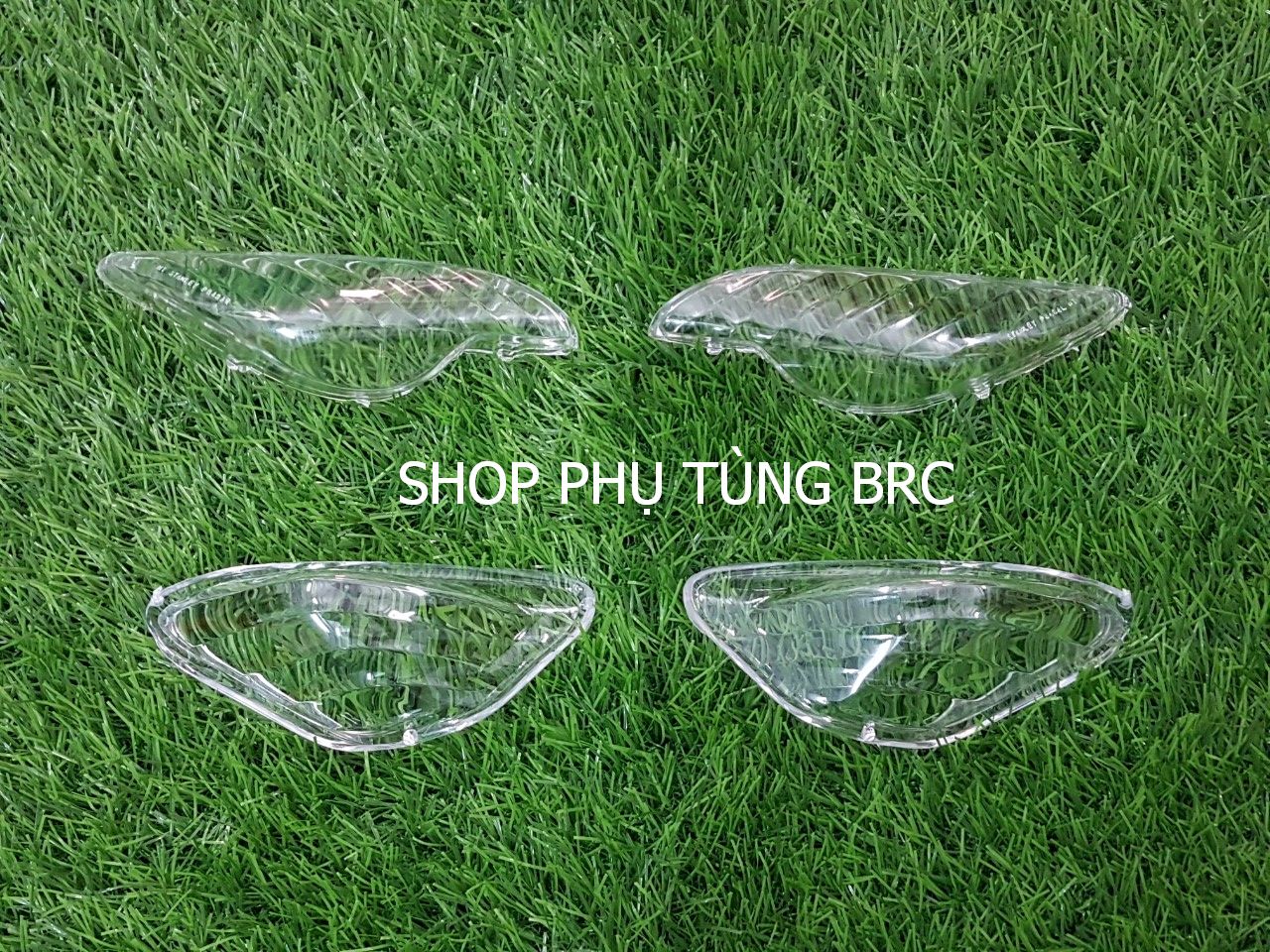 Combo chụp xi nhan trước, sau màu trắng xe WAVE A đời 2017 - 2021 ( SL: 1 cặp trước và 1 cặp sau màu trắng)