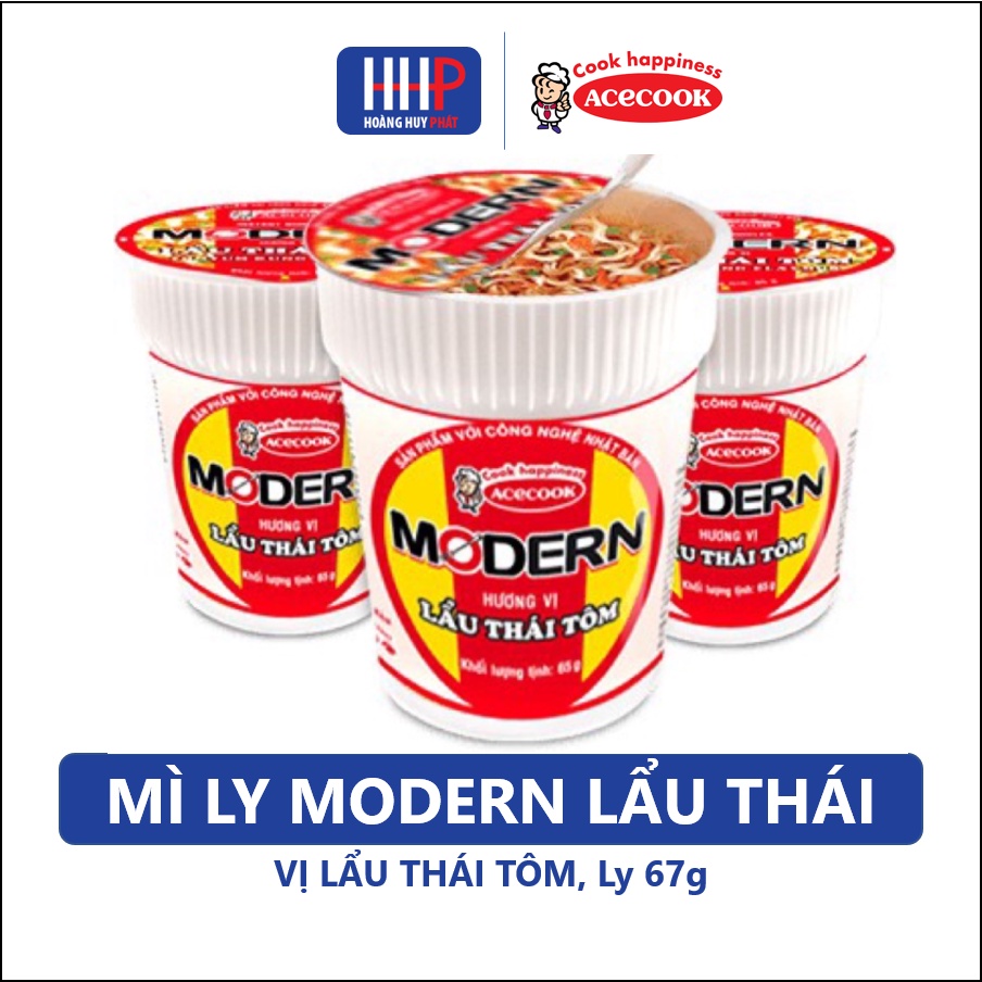 Date mới nhất- mì ly modern lẩu thái tôm 67g