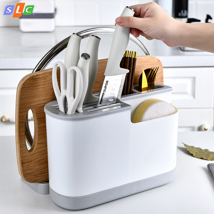 Hộp đựng dao đũa thìa - hộp đựng dao đũa muỗng - giá cắm dao đũa thìa bằng nhựa ABS cao cấp, hộp đựng đũa thìa, giá cắm đũa thia nhà bếp, ống cắm đũa, ống đũa