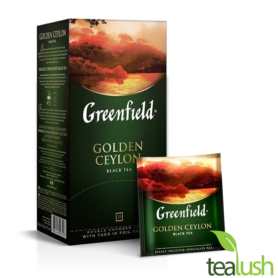 Trà Greenfield Golden Ceylon – Trà đen Ceylon 25 gói x 2g