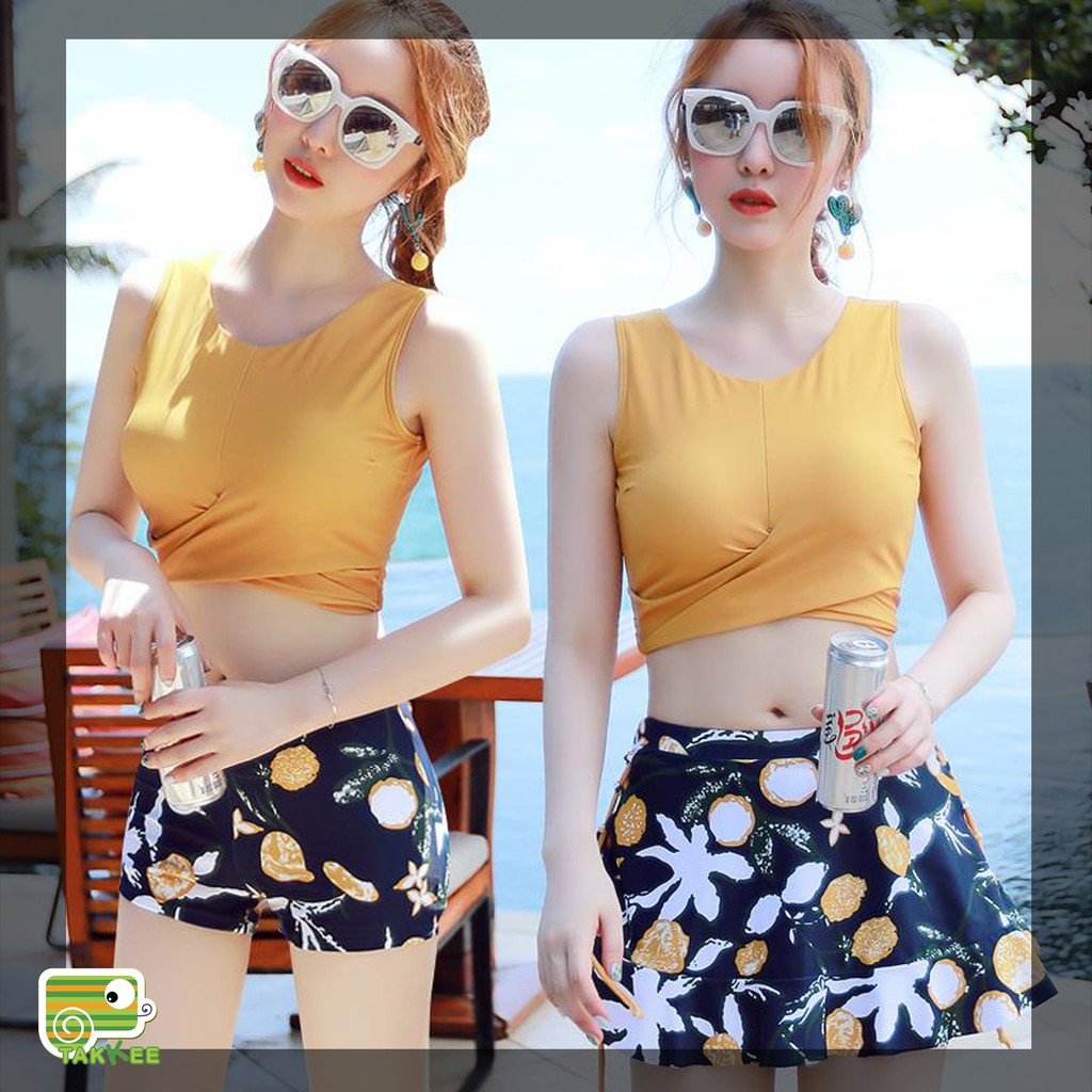 Bộ bơi bộ bikini tắm biển 3 chi tiết hàng quảng châu cao cấp