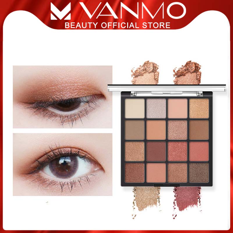 Phấn Mắt 16 ô Màu Với 4 Tone Màu Make-up Hợp Mọi Phong Cách Thời Trang