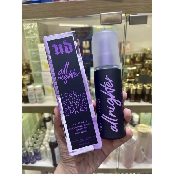 Xịt khóa makeup urban decay allnighter makeup setting spray