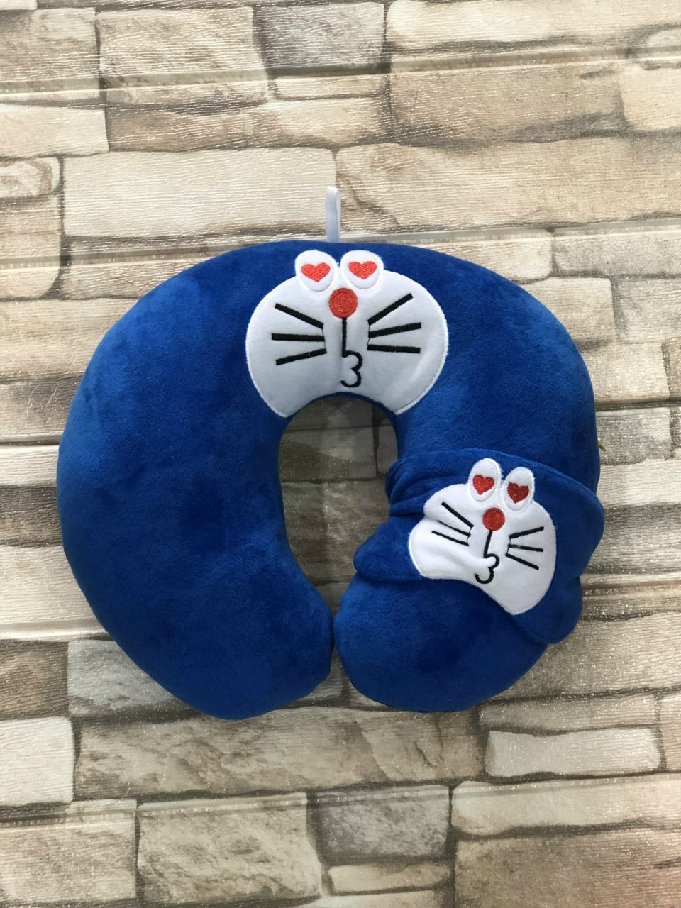 Combo đa năng  gối kê cổ chữ U kem bịt mắt Doremon.toroto,heo hồng,mèo hồng