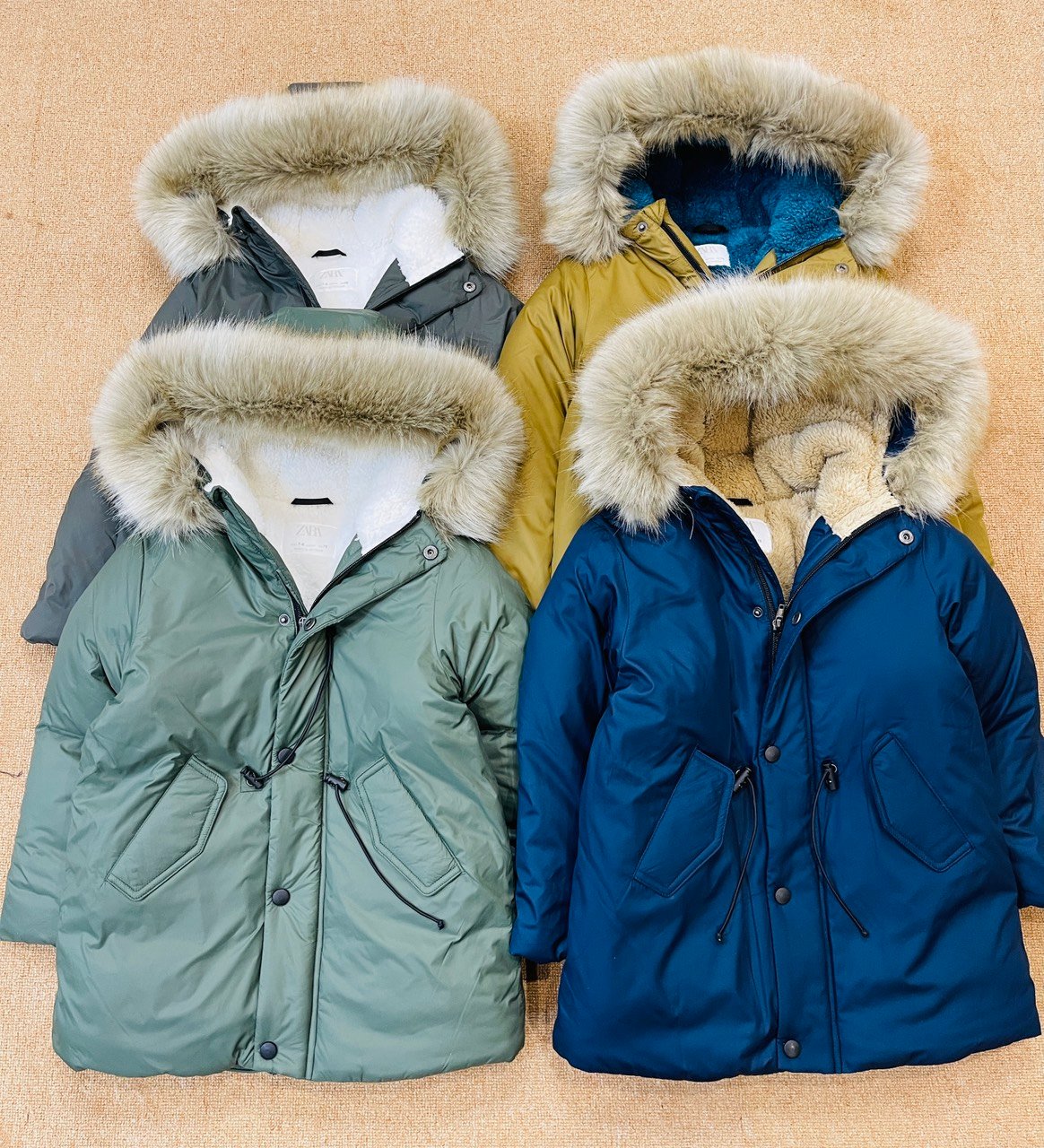 [Chính hãng] Áo khoác phao Parka dáng dài bé trai 5/6-12/13y Bong kids
