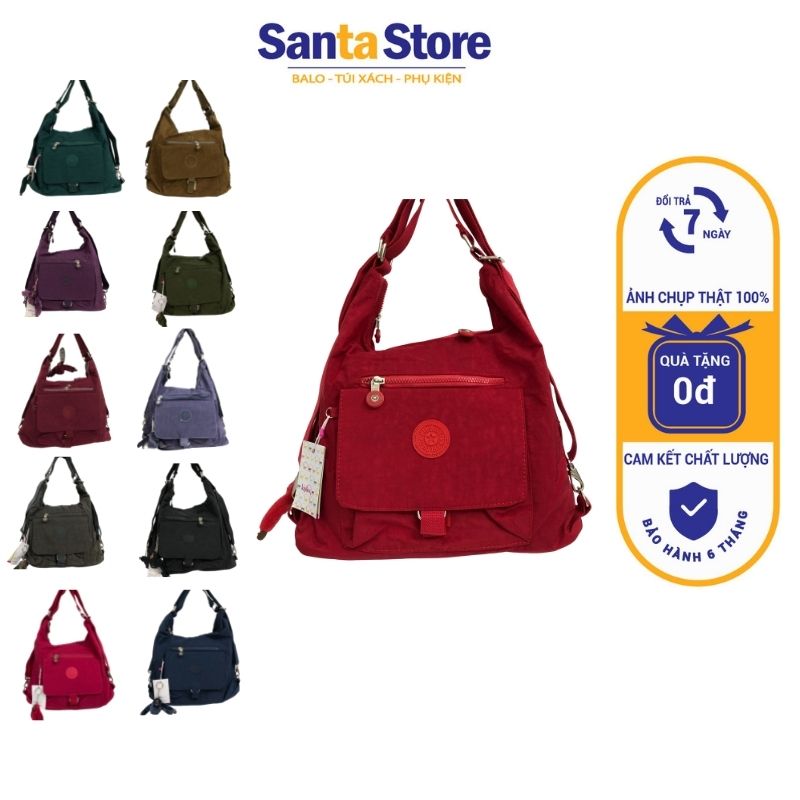 Túi Kipling vải dù đeo vai nữ KL669 Túi tote xách tay đeo chéo đẹp size to đi làm đựng đồ du lịch thời trang SANTA STORE