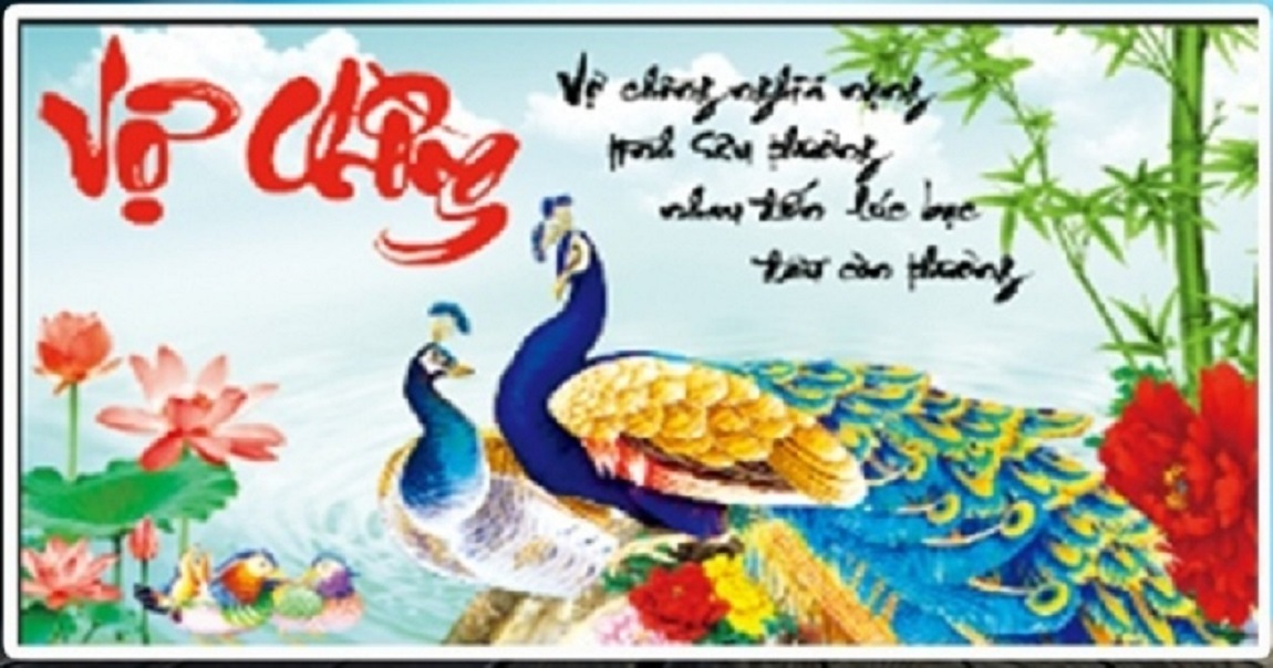 Tranh đính đá vợ chồng -dd9260