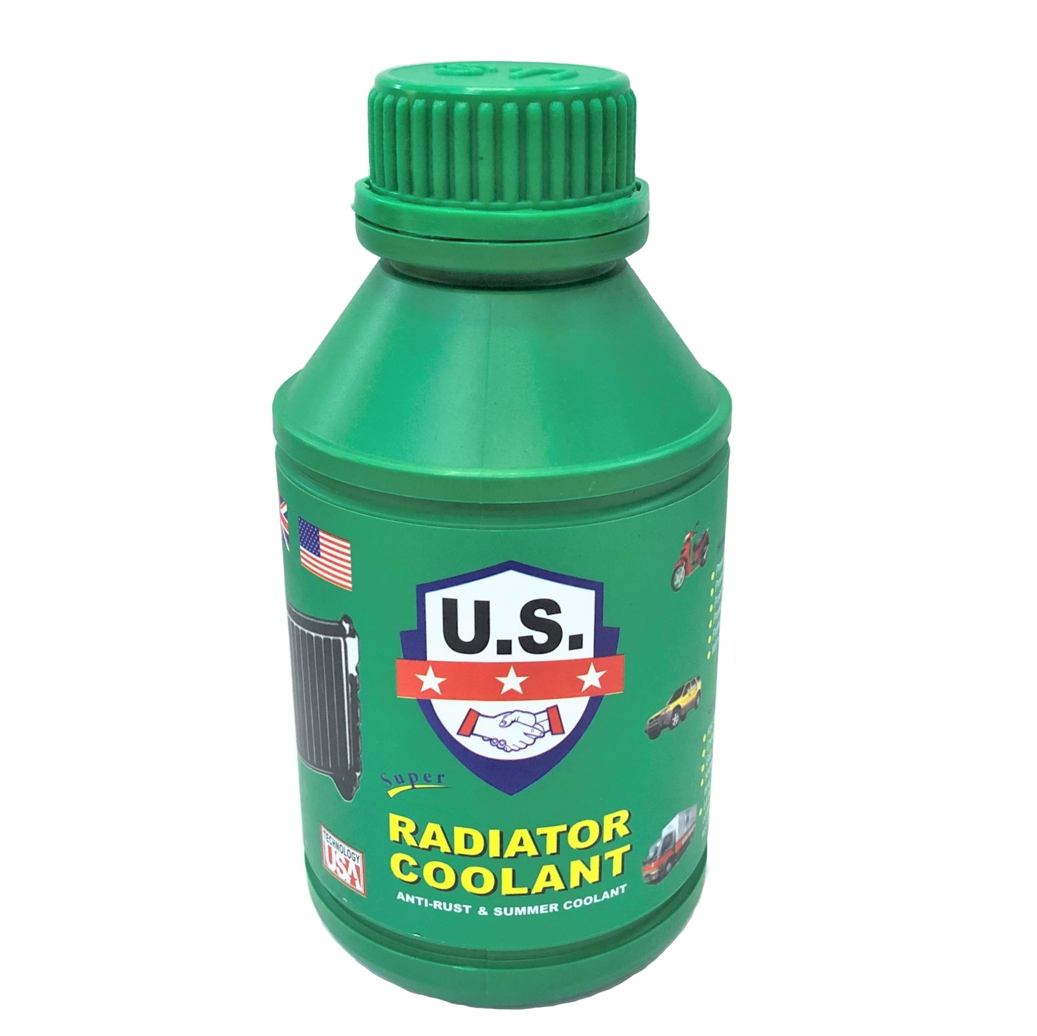 Nước làm mát xe máy u.s radiator coolant màu xanh 500ml