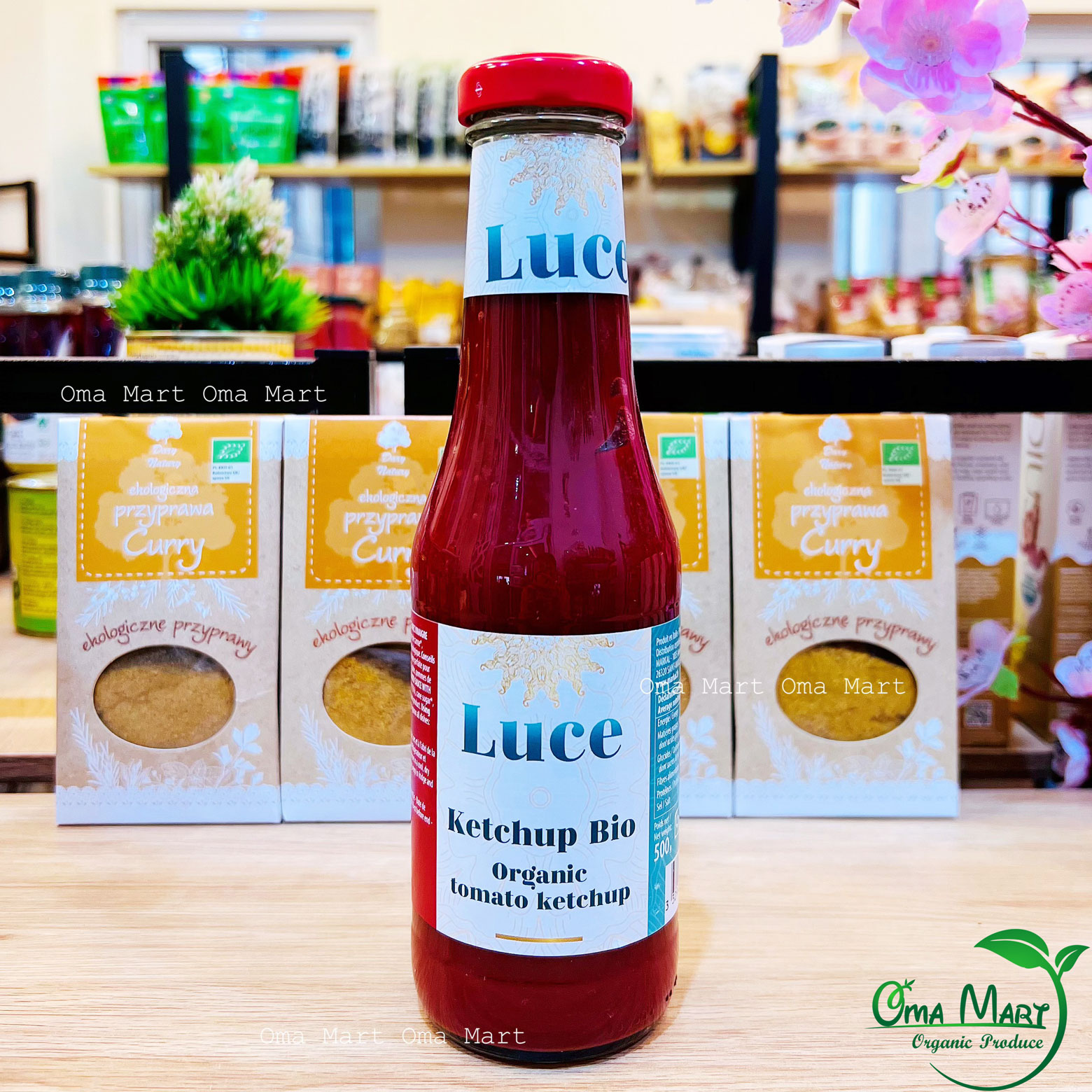 Sốt tương cà ketchup hữu cơ luce 500g