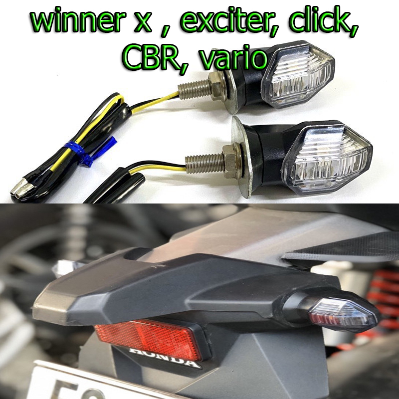 Đèn xi nhan led kiểu nhỏ gọn gắn vario, click, exciter, winner x,cbr-giá 1 cặp
