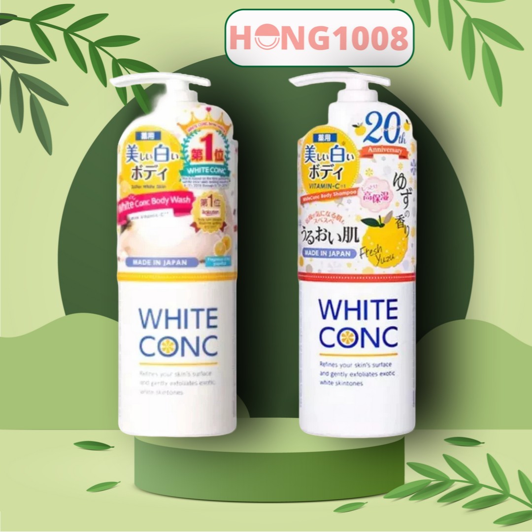 Sữa tắm trắng da White Conc Body Wash 600ml của Nhật - Marna White Conc Body Shampoo C II - Shop Hong1008