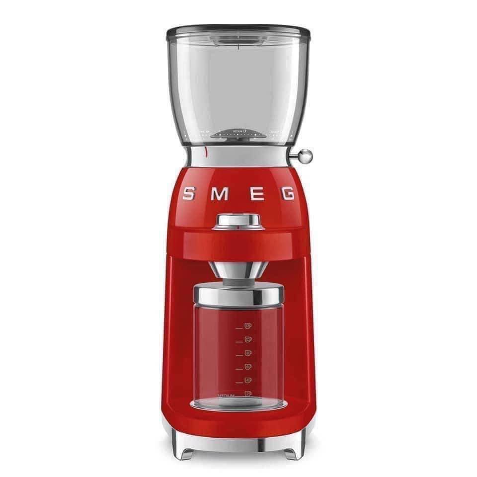 [Trả góp 0%][Hàng nội địa Đức] MÁY XAY HẠT CAFE CAO CẤP SMEG (đen đỏ)