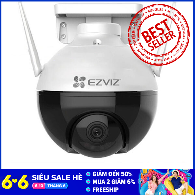 🔥[HCM][FREESHIP TOÀN QUỐC] Camera Wifi EZVIZ C8C Full Color xoay thông minh Full HD 1080P (Chuẩn nén H.265 nhận diện người AI màu ban đêm) Chế độ quan sát Ngày/Đêm ngay cả trong điều kiện không có ánh sáng #mienphi