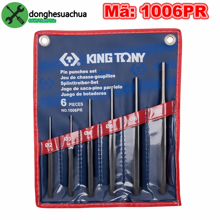 Đục đột sắt kingtony 1006pr có 6 chi tiết