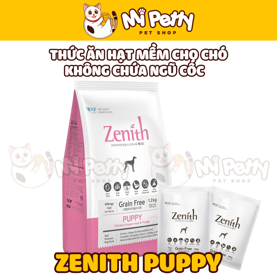Thức ăn hạt mềm Zenith dành cho chó con