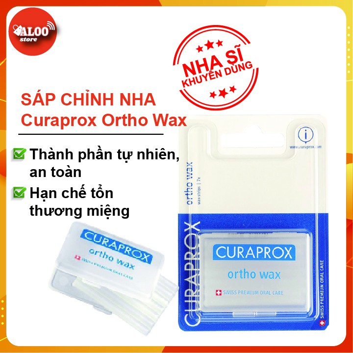 7 thanh sáp chỉnh nha bảo vệ thành lợi và môi Curaprox Ortho Wax dành cho