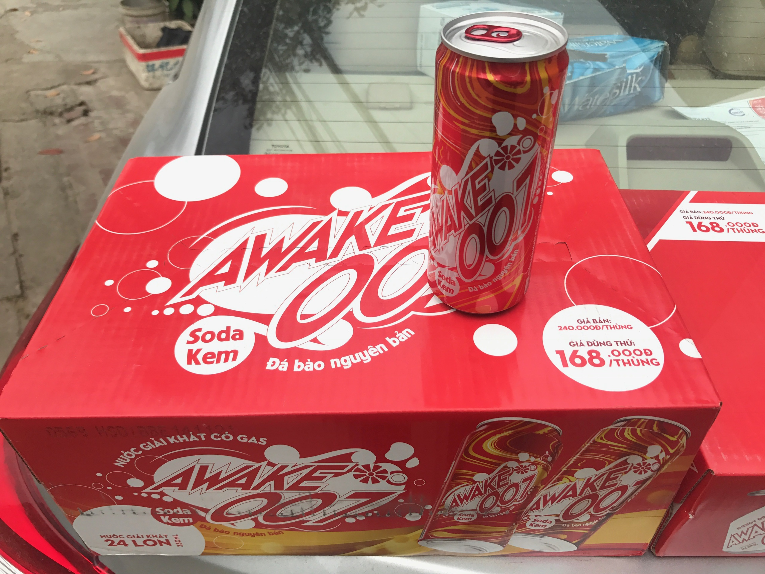 5 thùng Nước tăng lực AWAKE 007