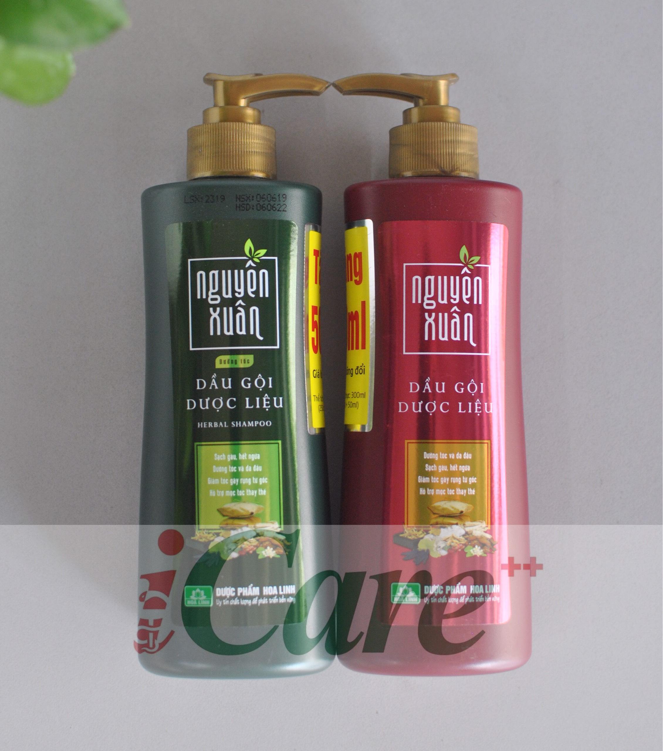 DẦU GỘI ĐẦU DƯỢC LIỆU NGUYÊN XUÂN DƯỠNG TÓC 250ML- GIẢM RỤNG TÓC , GIÚP TÓC CHẮC KHỎE - ICARE