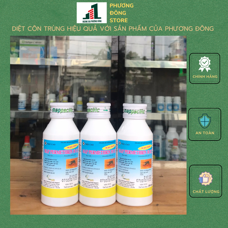 Thuốc diệt muỗi hiệu quả  Map Permethrin 50EC-  chai 100ml