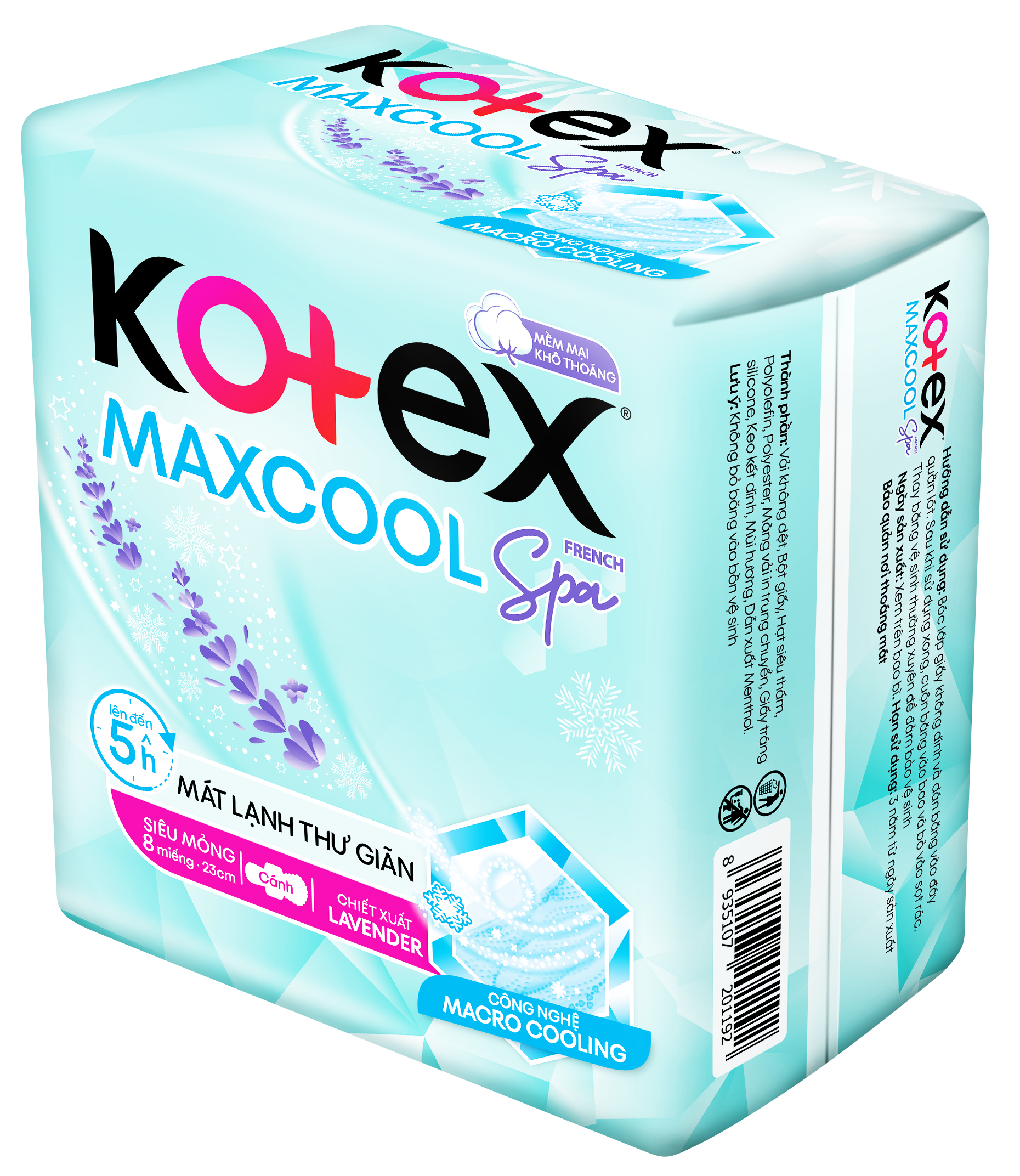 Băng vệ sinh kotex thảo dược cool dịu mát 23cm