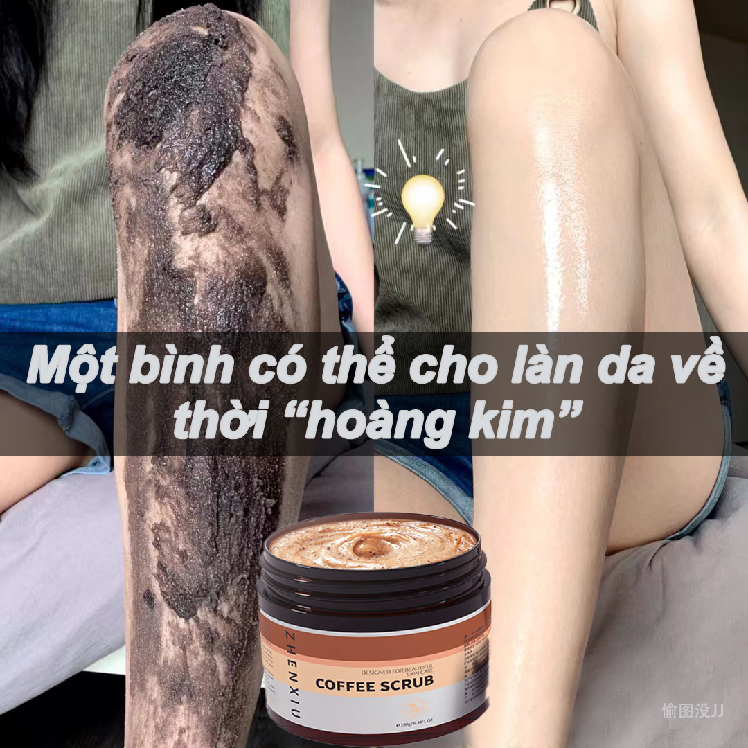 Tẩy tế bào chết toàn thân body tẩy tế bào chết toàn thân và mặt tẩy tế bào chết toàn thân cà phê cafe Kem tẩy da chết cà phê IUallure Làm sạch tế bào chết dịu nhẹ làn da mịn màng dưỡng ẩm mềm mại trắng da Da sừng lão hóa Da gà Mụn ở lưng