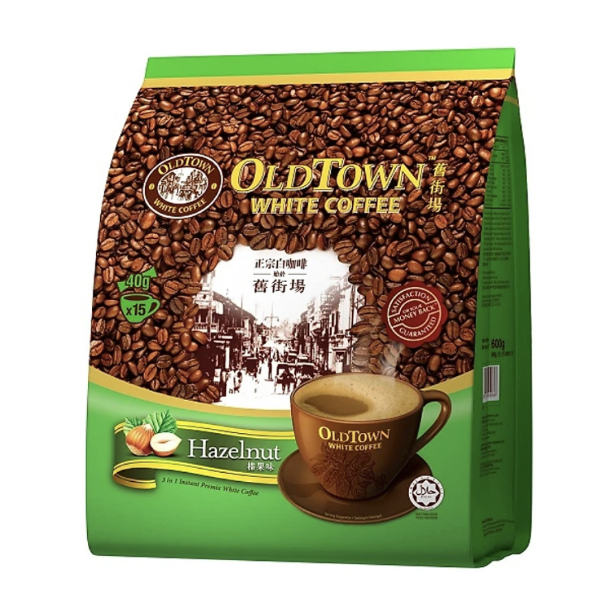 Cà phê trắng oldtown hazelnut - hạt phỉ - 570g/ túi
