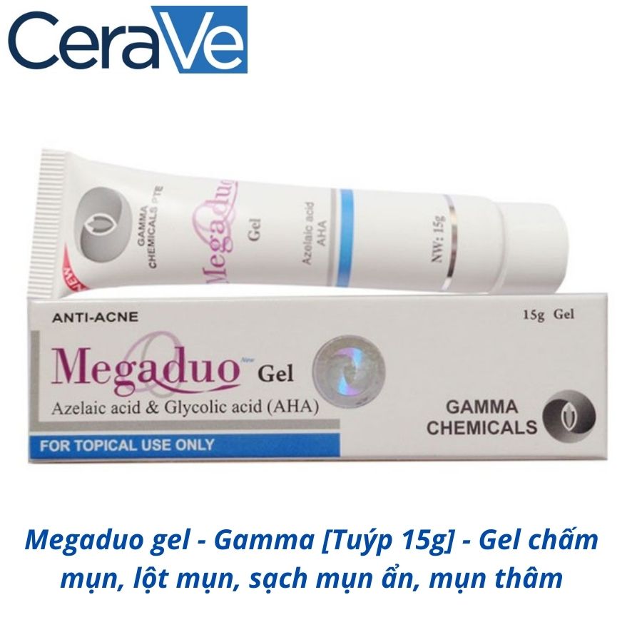 Megaduo gel - Gamma - Gel chấm mụn, lột mụn, sạch mụn ẩn, mụn thâm