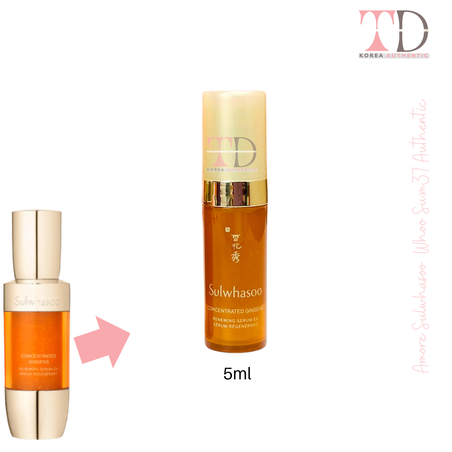 Sulwhasoo 5ml tinh chất nhân sâm cải thiện lão hoá sulwhasoo concentrated ginseng renewing serum tloskorea cũ