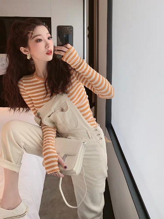 Yếm quần kaki màu đen unisex