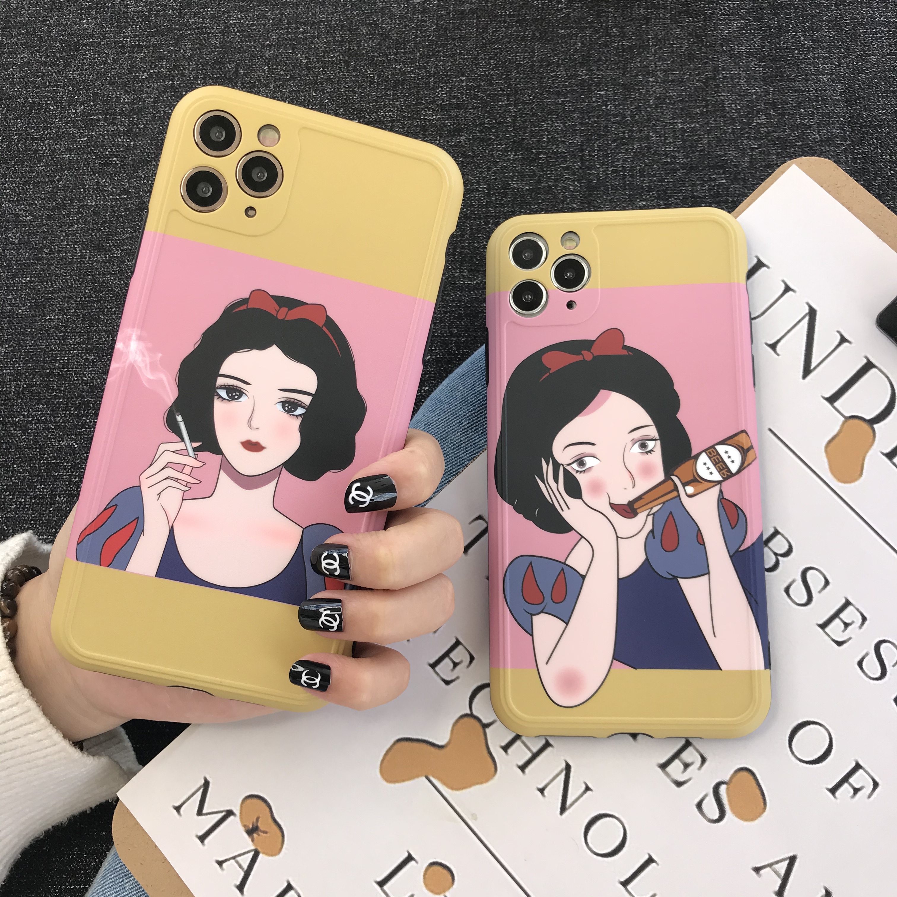 [ SALE LỖ ] Ốp Lưng Silicon IMD Bảo Vệ Camera Bạch Tuyết