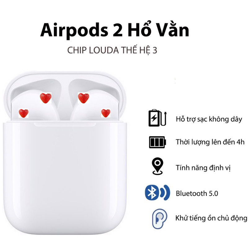 Tai nghe bluetooth không dây ap 2 đơn điểm , đa điểm , ap 3 , ap pro phiên bản nâng cấp pin trâu nghe hay hỗ trợ mọi dòng máy, tai nghe bluetooth không dây nhét tai , bảo hành 12 tháng.