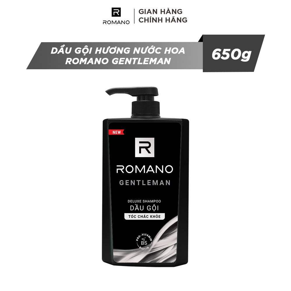 Dầu gội hương nước hoa Romano Gentleman 650g