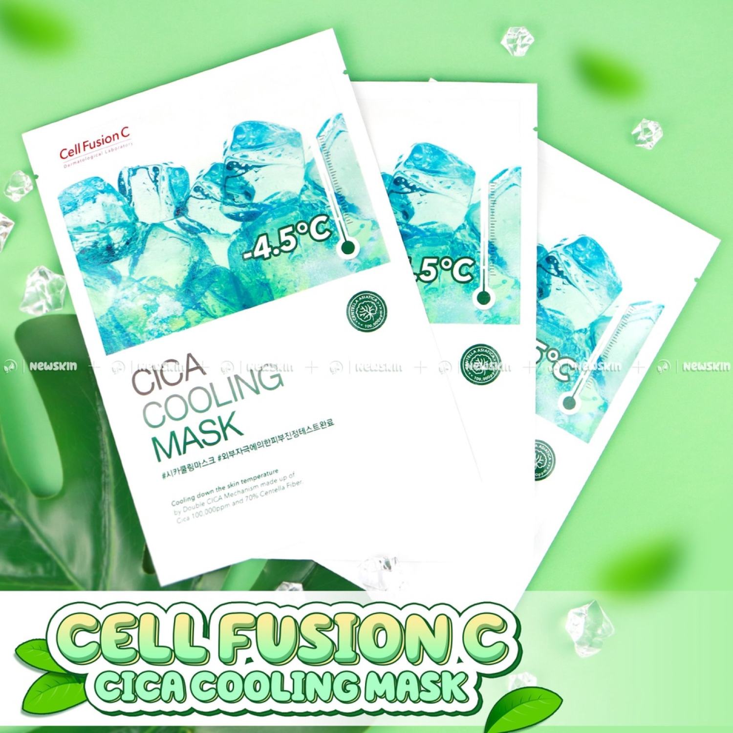 Mặt nạ làm dịu da cell fusion c cica cooling mask sheet