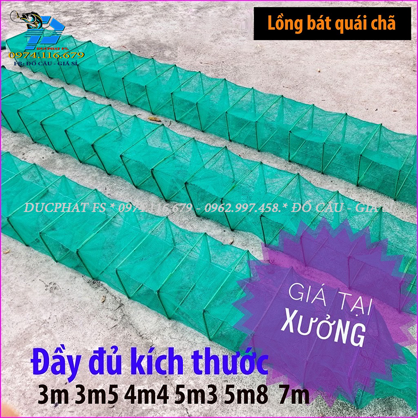 Lồng lưới bát quái chã 12 cừa ngục đủ kích thước từ 3m - 8m