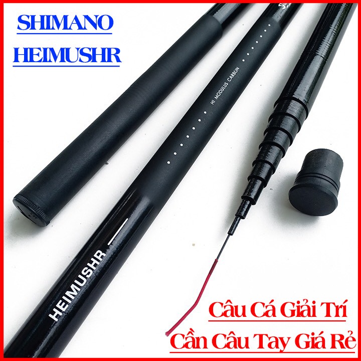 [Rẻ Vô Địch]Cần Câu Tay Shimano Siêu Rẻ Loại Rút Gọn Độ Cứng 5H Câu Cá 1kg-3kg