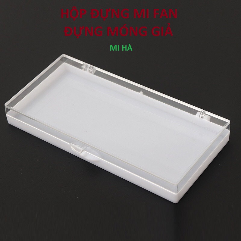 50 hộp đựng nail box, đựng fan mi, đựng móng úp mẫu nailbox hộp vuông chữ nhật _ mi hà