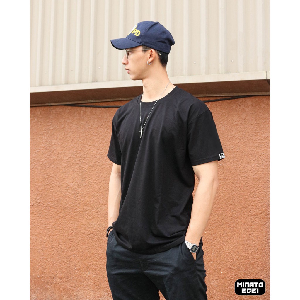 Áo thun unisex minato basic tee phông trơn nam nữ 2021