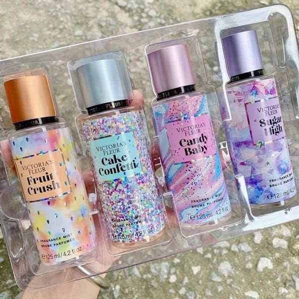 Sét xịt body mist Victoria Secret 4 chai - Xịt thơm toàn thân