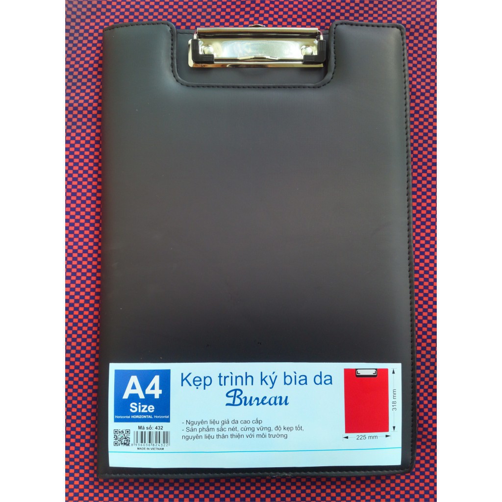 Kẹp trình ký bìa da klong cao cấp a4; ms 432 - khách sỉ ib