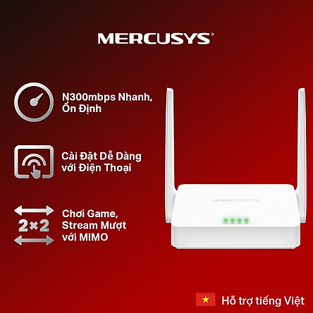 Bộ phát wifi không dây mercusys mw301r 02 angten (trắng bộ phát wifi mercusys mw301r 2 râu tốc độ .bộ phát wifi không dây mercusys mw301rnơi bán bộ phát sóng wifi mercusys mw301r giá rẻ uy tín