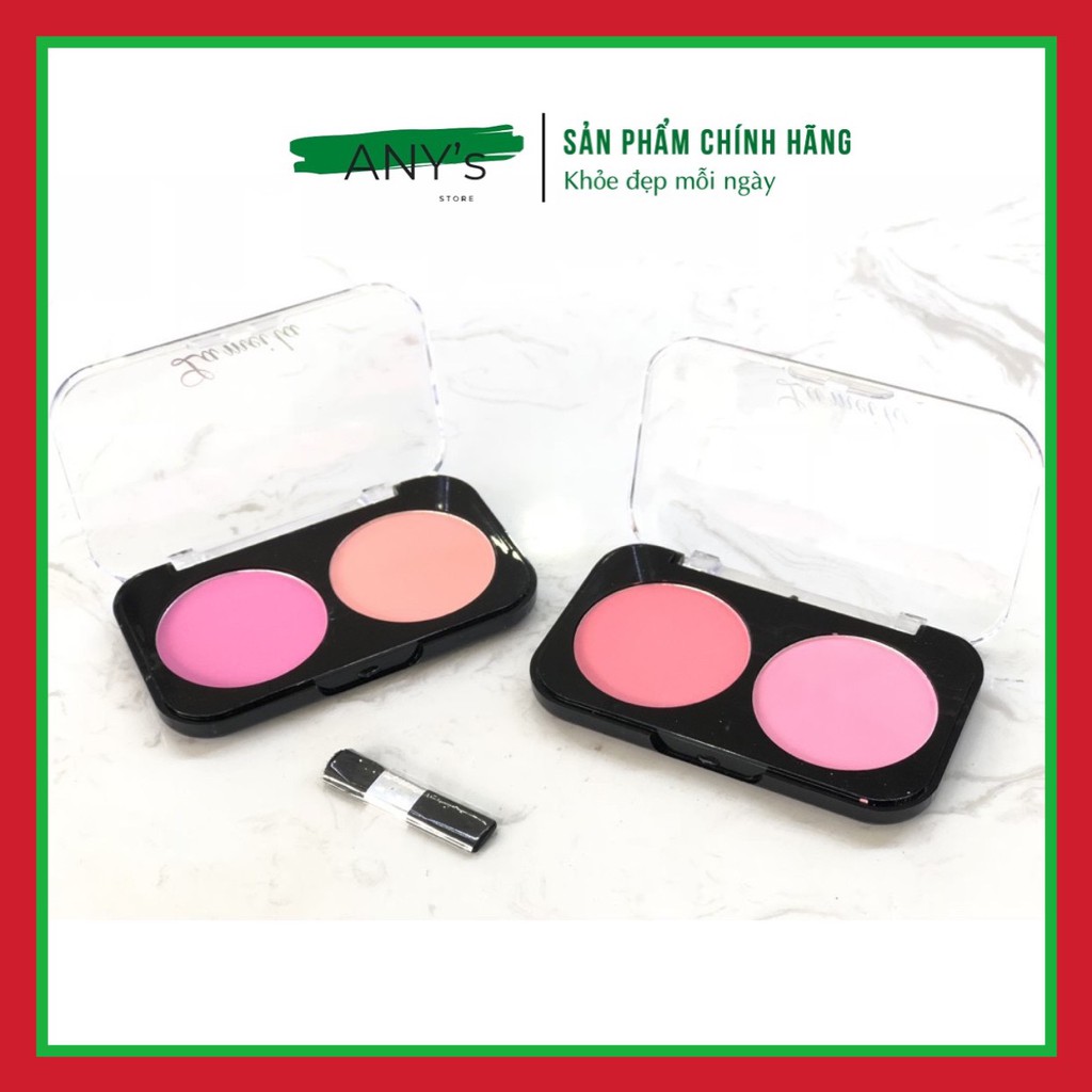 Phấn Má Hồng Hộp 2 Ô Màu Lamelia Hot Trend Siêu Mịn  23G