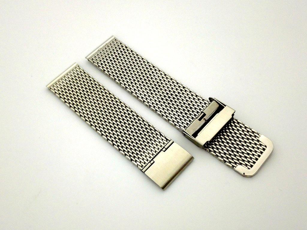 Dây đồng hồ kim loại mesh khoá double TIK023
