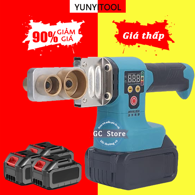 Máy hàn nhiệt ống nước pin 21v,máy hàn ống nhiệt ppr pin 288vf,máy hàn ống nước nóng 20-50mm,máy hàn nhiệt ppr pin 1400W