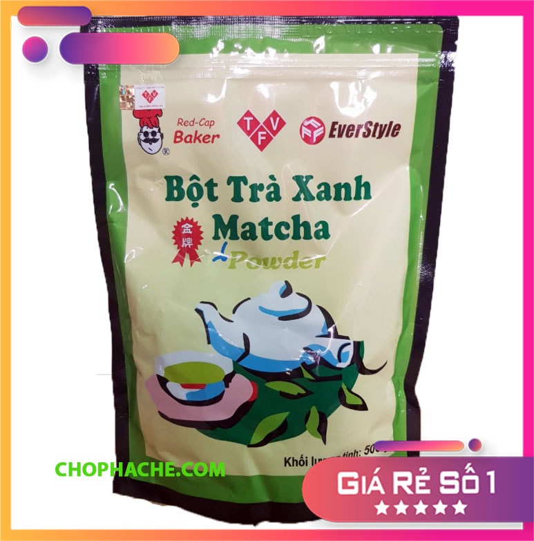 Bột pha chế - bột matcha thơm ngon 500g nguyên chất 100% - tobee food