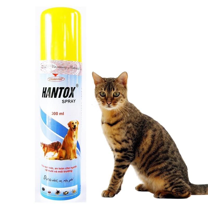 FreeShip Chính hãng Xịt Hantox trị ve, rận, bọ chét cho chó_Bầu Pet