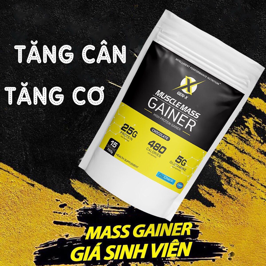 Sữa tăng cân muscle mass gainer gen- x