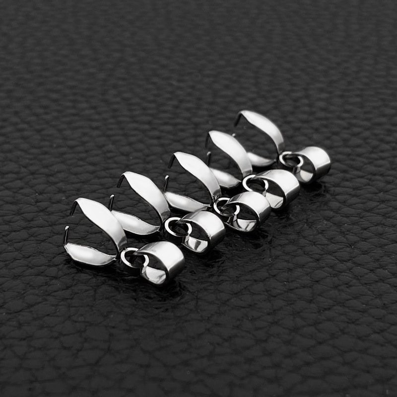 01 Móc kẹp mặt dây chuyền inox không đen, không gỉ
